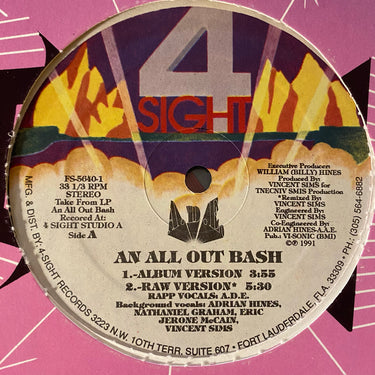 A.D.E. <br> AN ALL OUT BASH