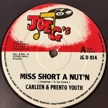 CARLEEN & PRENTO YOUTH <br> MISS SHORT A NUT'N