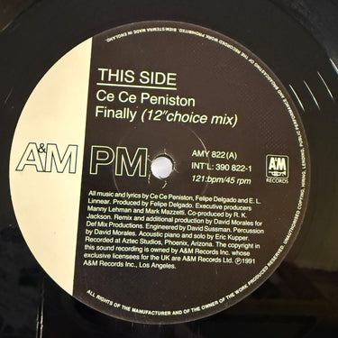 CE CE PENISTON <br> FINALLY (12'' CHOICE MIX)