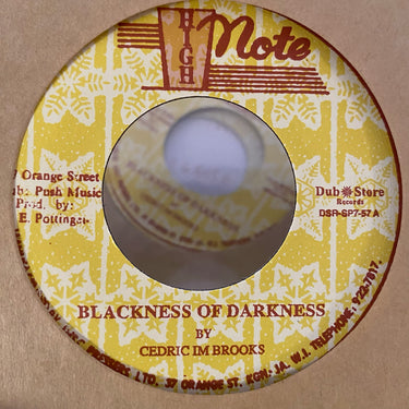 CEDRIC IM BROOKS <br> BLACKNESS OF DARKNESS