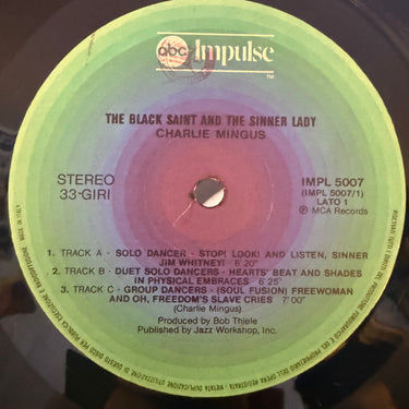 CHARLIE MINGUS <br> THE BLACK SAINT AND THE SINNER LADY