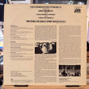 DAVE BRUBECK <br> THE GREAT SPIRIT MADE US ALL
