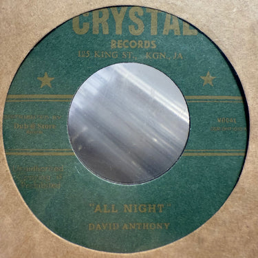 DAVID ANTHONY <br> ALL NIGHT