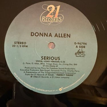 DONNA ALLEN <br> SERIOUS