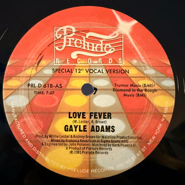 GAYLE ADAMS <br> LOVE FEVER