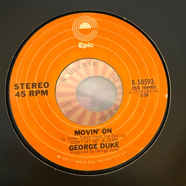 GEORGE DUKE <br> MOVIN' ON