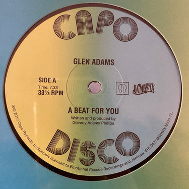 GLEN ADAMS <br> A BEAT FOR YOU