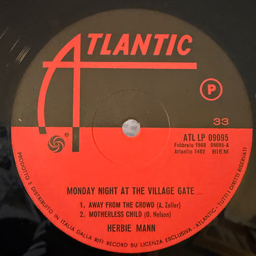 HERBIE MANN <br> MONDAY NIGHT AT THE VILLAGE GATE