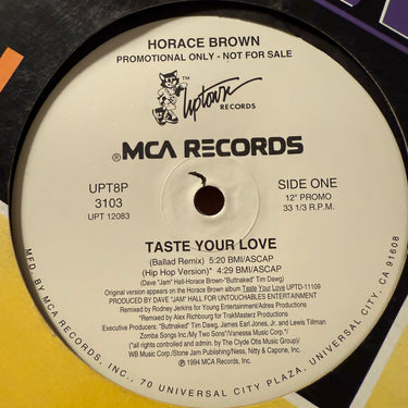 HORACE BROWN <br> TASTE YOUR LOVE