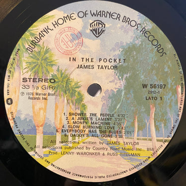 JAMES TAYLOR <br> IN THE POCKET