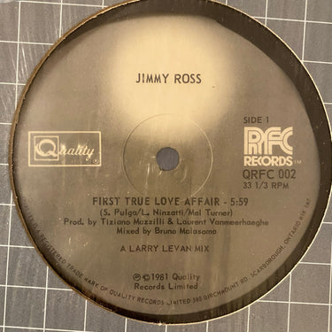 JIMMY ROSS <br> FIRST TRUE LOVE AFFAIR