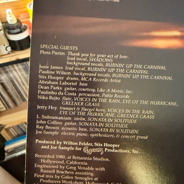JOE SAMPLE <br> VOICES IN THE RAIN