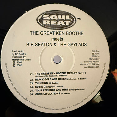 KEN BOOTHE B.B. SEATON <br> THE GREAT KEN BOOTHE MEETS B.B. SEATON & THE GAYLADS