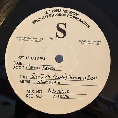 MANTRONIX <br> STEP TO ME (DO ME)