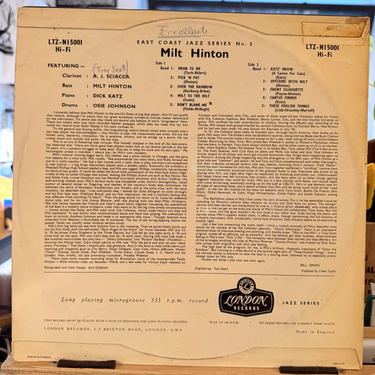 MILT HINTON <br> EAST COAST JAZZ/5