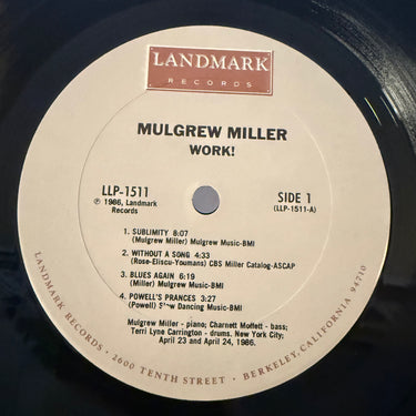 MULGREW MILLER <br> WORK!