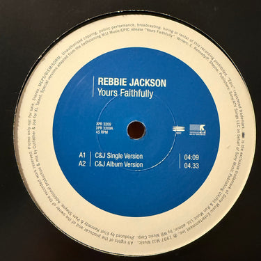 REBBIE JACKSON <br> YOURS FAITHFULLY