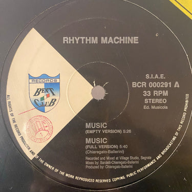 RHYTHM MACHINE <br> MUSIC
