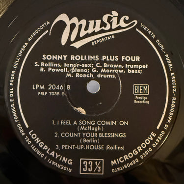 SONNY ROLLINS <br> PLUS FOUR