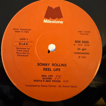 SONNY ROLLINS <br> REEL LIFE