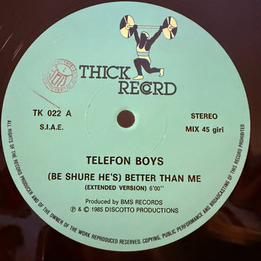 TELEFON BOYS <br> (BE SURE HE'S) BETTER THAN ME