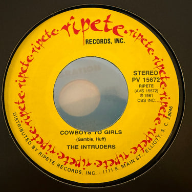 THE INTRUDERS <br> COWBOYS TO GIRLS