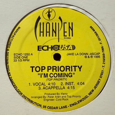 TOP PRIORITY <br> I'M COMING