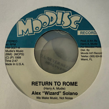 ALEX "WIZARD" SOLANO <br> RETURN TO ROME