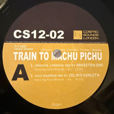 ARKESTRA ONE <br> TRAIN TO MACHU PICHU