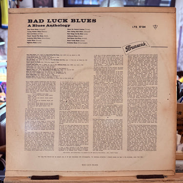 BAD LUCK BLUES <br> A BLUES ANTHOLOGY