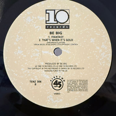 BE BIG <br> THAT'S WHEN IT'S GOLD