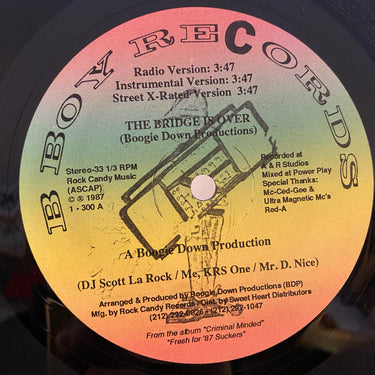 BOOGIE DOWN PRODUCTIONS <br> THE BRIDGE IS OVER