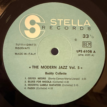 BUDDY COLLETTE <br> THE MODERN JAZZ VOL.5