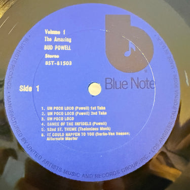 BUD POWELL <br> THE AMAZING BUD POWELL VOL 1