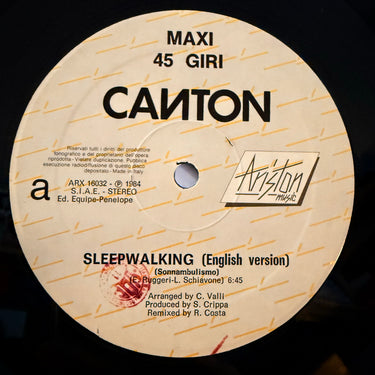 CANTON <br> SLEEPWALKING (SONNAMBULISMO)