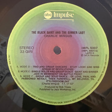 CHARLIE MINGUS <br> THE BLACK SAINT AND THE SINNER LADY