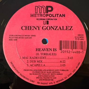 CHENY GONZALEZ <br> HEAVEN IS