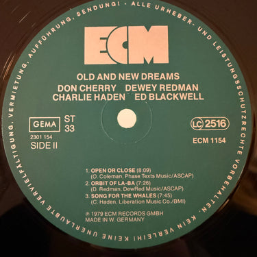 CHERRY REDMAN HADEN BLACKWELL <br> OLD AND NEW DREAMS