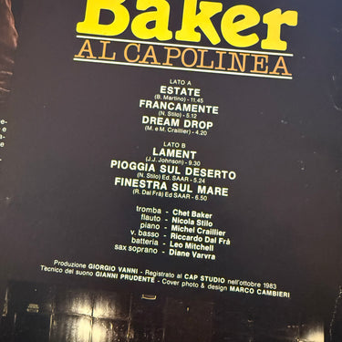 CHET BAKER <br> AL CAPOLINEA