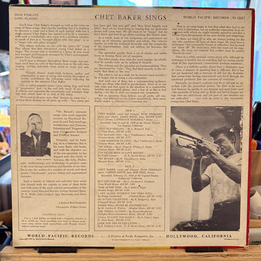 CHET BAKER <br> CHET BAKER SINGS