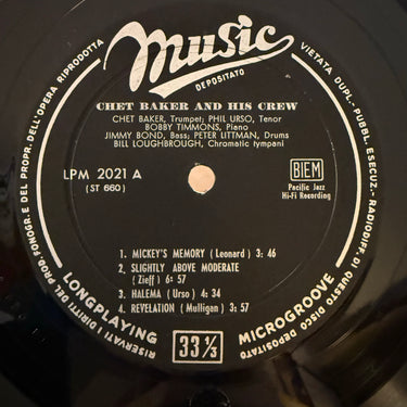 CHET BAKER & CREW <br> CHET BAKER & CREW