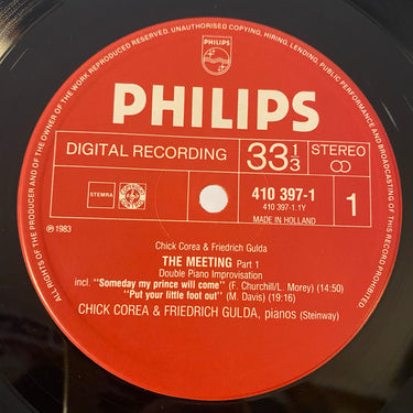 CHICK COREA & FRIEDRICH GULDA <br> THE MEETING