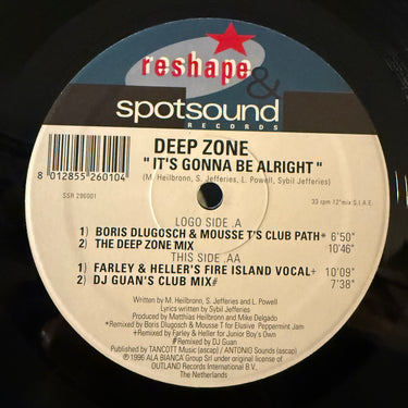 DEEP ZONE <br> IT'S GONNA BE ALRIGHT