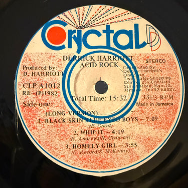 DERRICK HARRIOTT <br> ACID ROCK