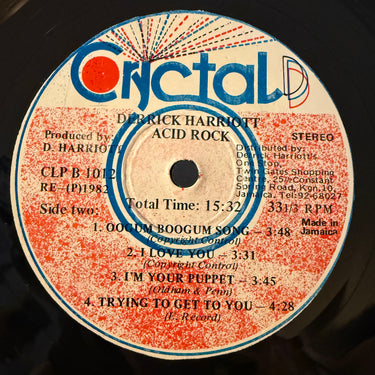 DERRICK HARRIOTT <br> ACID ROCK