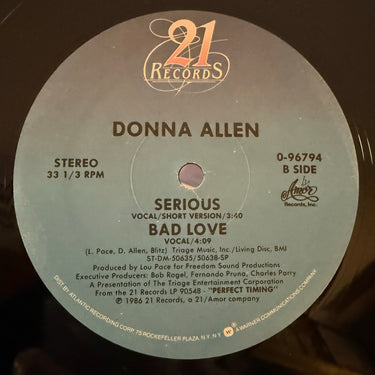 DONNA ALLEN <br> SERIOUS