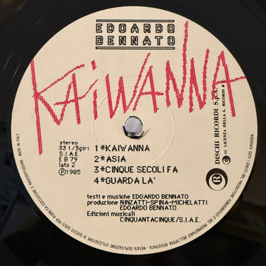 EDOARDO BENNATO <BR> KAIWANNA