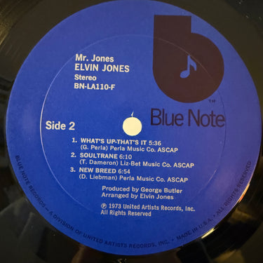 ELVIN JONES <br> MR. JONES