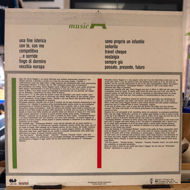 ENRICO RUGGERI <br> CHAMPAGNE MOLOTOV