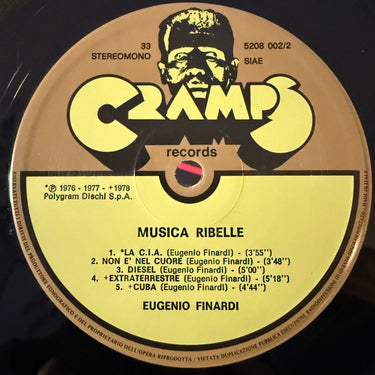 EUGENIO FINARDI <br> MUSICA RIBELLE